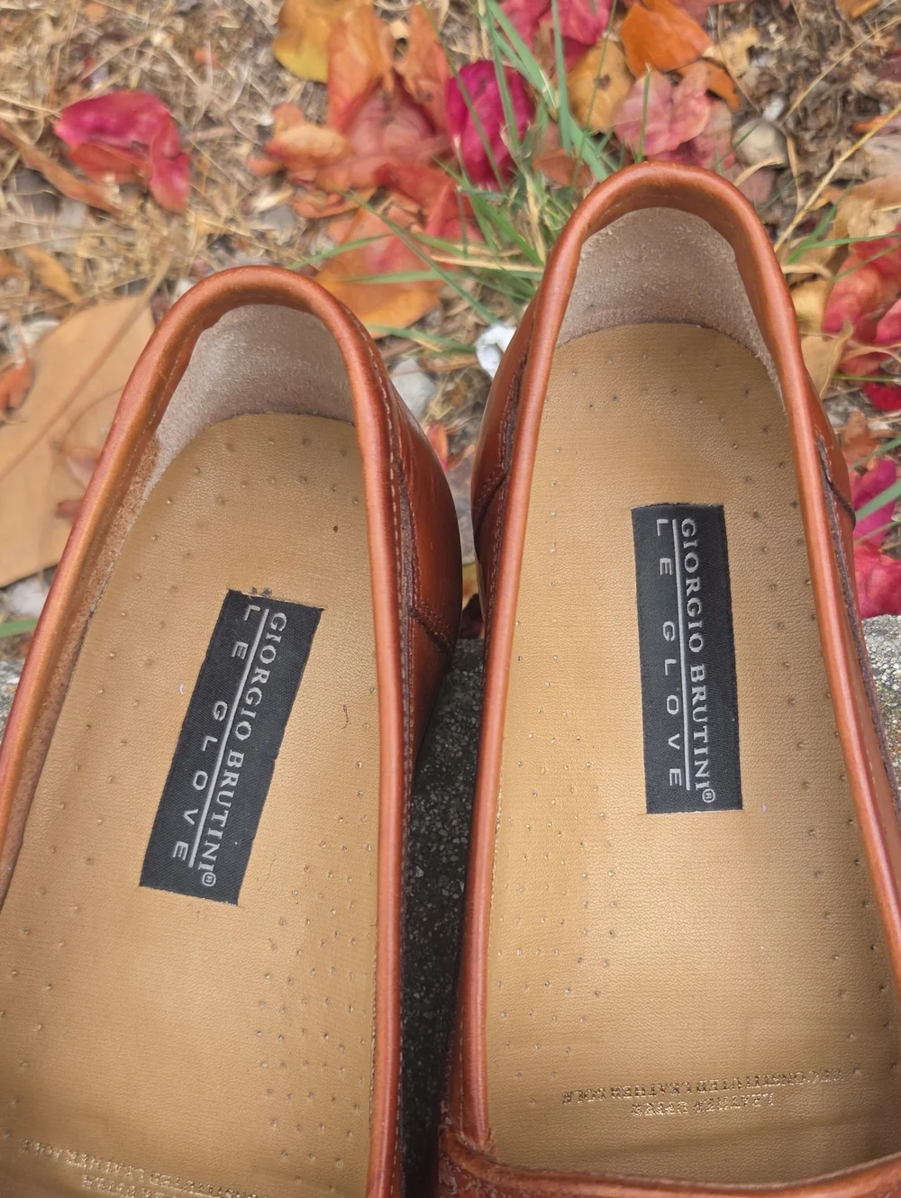 Giorgio Brutini Mens Leather‎ Tassel Loafer Shoes Brown Woven Size 10